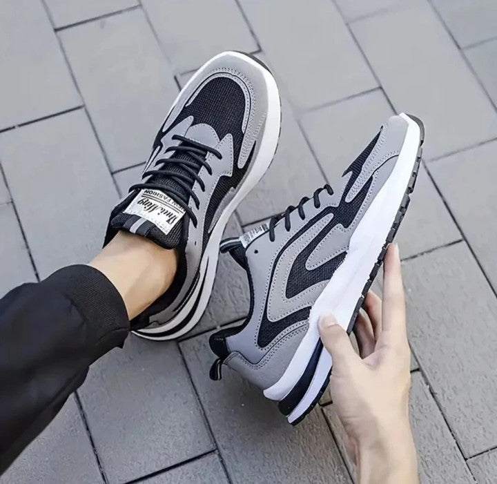 Men's Casual Chunky Mesh Running Sneakers – Breathable Streetwear Sports Shoes