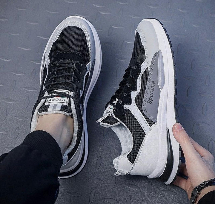 Men's Casual Chunky Mesh Running Sneakers – Breathable Streetwear Sports Shoes