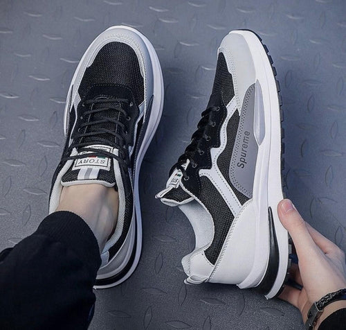 Men's Casual Chunky Mesh Running Sneakers – Breathable Streetwear Sports Shoes